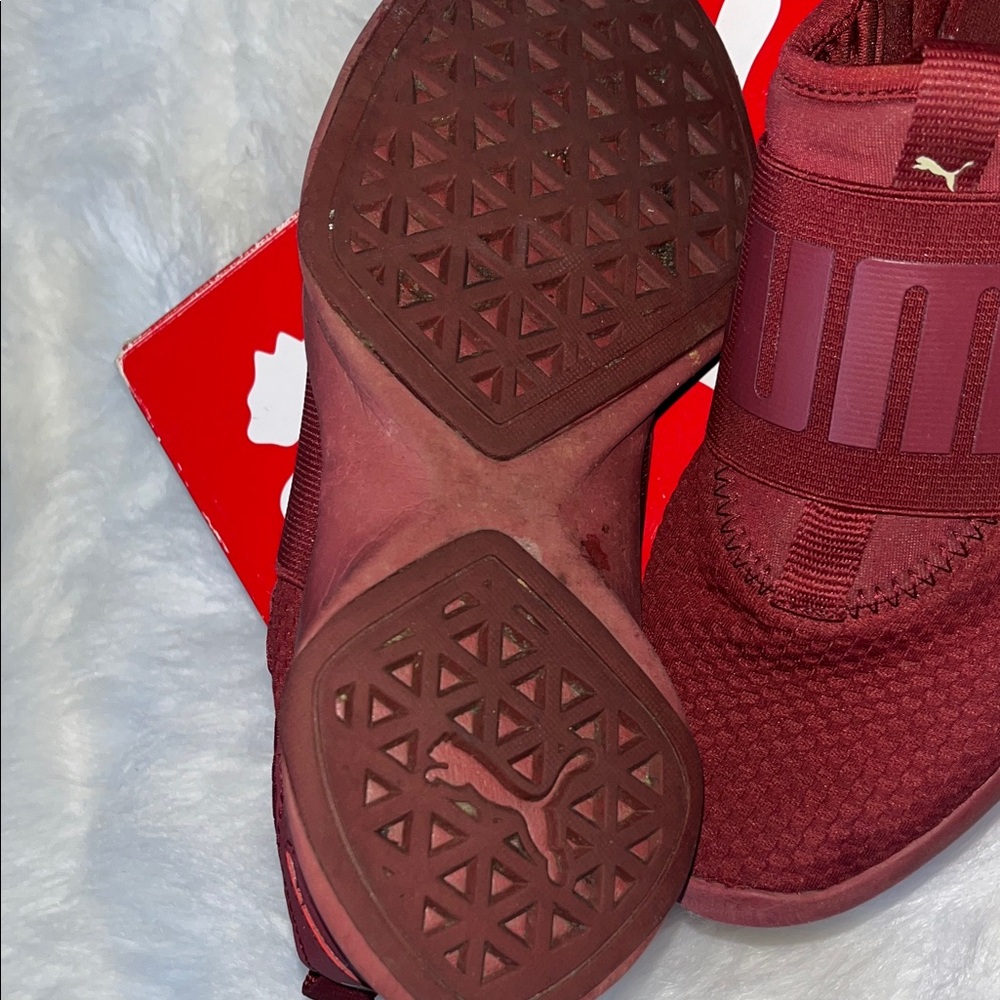 PUMA Woman’s Dare WNS EP Pomegranate - Metallic Gold SoftFoam Sneakers - Picture 4 of 7